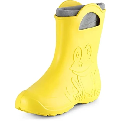 Image de Ladeheid Bottes de Pluie en EVA Femme LA CA 12 (Jaune, 40/41 EU)