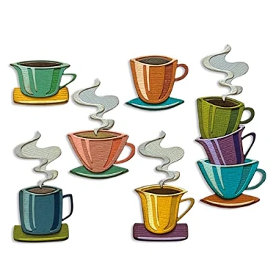 Image de Sizzix Lot Papier Kit Matrice de decoupe Thinlits 28, Tim Holtz, 666287, Café Papercut, Taille Unique
