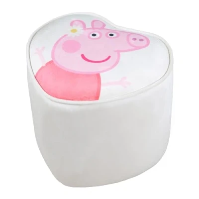 Image de roba Pouf Cube en Velours pour Chambre Enfant Peppa Pig Solide et Doux Tabouret Carré Assise Stable dès 18 Mois Facile à Nettoyer Beige/Motif Truie Cochon
