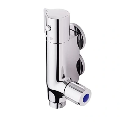 Image de MORADO Barre de douche thermostatique,Barre thermostatique pour caravane,Robinet mitigeur thermostatique,Mini verticale,pour caravane,Yacht,Chrome