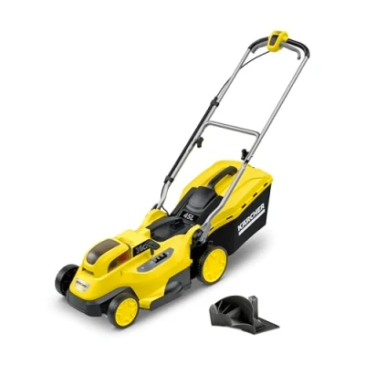 Image de Kärcher 18 V Tondeuse à Gazon sans Fil LMO 36, Largeur de Coupe : 36 cm, Hauteur Réglable 30 70 mm, Bac Ramassage 45 L, nécessite la Batterie V, non Incluse