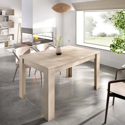 Image de DMORA Table à Manger Extensible, Bois de Type Cerisier. 140/190 x 78 90 cm, Chêne, UNICO