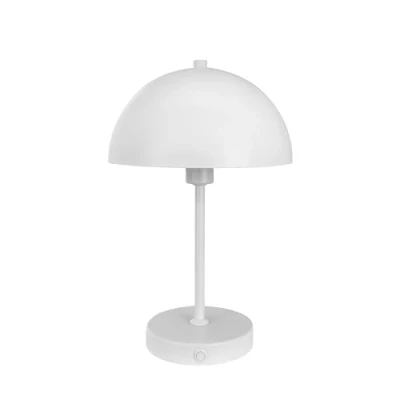 Image de Dyberg Larsen Stockholm Lampe de table 2.0 blanche bureau rechargeable chevet avec 6 heures d&#039;autonomie lecture pour l&#039;intérieur et l&#039;extérieur LED au design