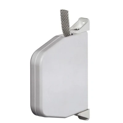 Image de Selve Mini Enrouleur de sangle orientable, avec 5 m, 15 mm largeur, blanc