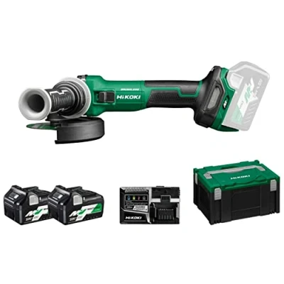 Image de HIKOKI POWER TOOLS FRANCE SAS Meuleuse Ø125mm 36V Brushless avec Interrupteur autobloquant Vitesses variables G3613DVEWQZ