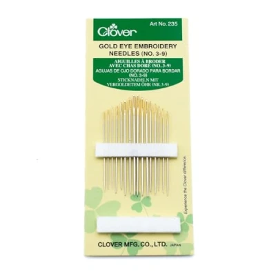 Image de Clover Aiguilles à Broder Avec Chas Doré No.3 9