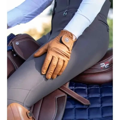 Image de Gants d&#039;équitation en cuir femme Premier Equine Mizar