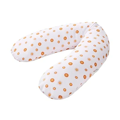 Image de Rotho Babydesign Coussin d&#039;Allaitement Multi, 190 x 35 cm, Dès 0 Mois, Lavable en Machine, Hypoallergénique, Boho Sun, 20453 0010 DN01