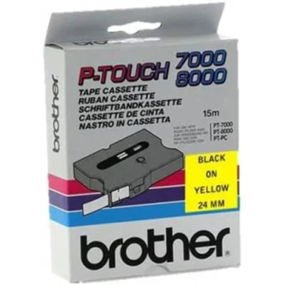 Image de Brother TX 651 ruban d&#039;étiquette Noir sur jaune