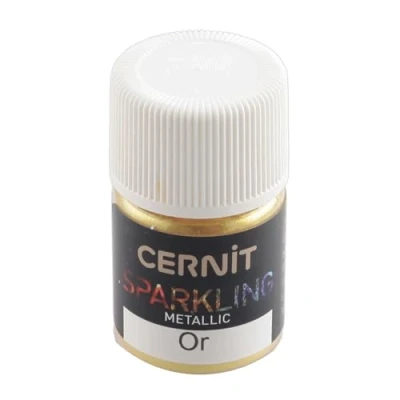 Image de CERNIT CE6100005050C Poudre colorée effet Metallic Or Peut être mélangé Pot 5g