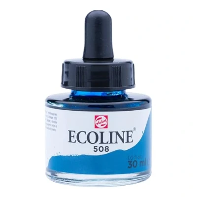 Image de Talens Ecoline 11255081 Pipette Jar Liquide Watercolor 30 ml Bleu prussian