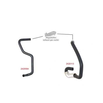 Image de METZGER 2420094 Durite De Refroidissement EPDM (éthylène propylène diène caoutchouc) FORD: Transit Connect Mk1 Van, Tourneo