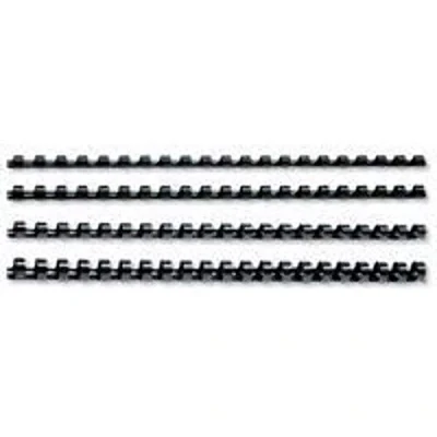 Image de GBC CombBind Pack de 100 Reliures spirale plastique 22 mm Noir