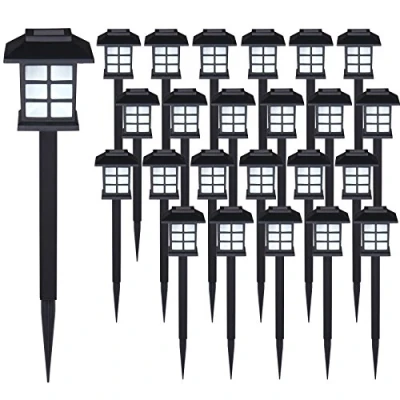 Image de Deuba Set de 24 lampes solaires piquet pour jardin 8h autonomie lumière extérieur LED avec interrupteur crépusculaire