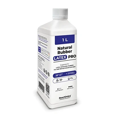Image de Latex PRO liquide naturel Pour maquilleur de masque, Moulage et Effets Spéciaux, Loisirs créatifs, Halloween, non toxique, sûr facile à utiliser (1 lt)