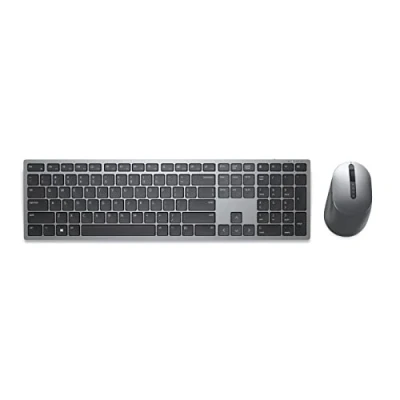 Image de DELL KM7321W clavier Souris incluse Bureau RF sans fil + Bluetooth AZERTY Belge Gris, Titane Neuf