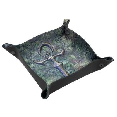 Image de Plateau à dés Dice Tray pour Jeux de société et RPG Vampire: La Mascarade RPG, Monde Obscur Vampires Ankh