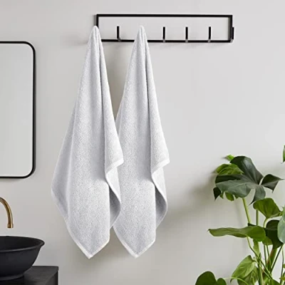 Image de Catherine Lansfield Paire de draps Bain en Coton à séchage Rapide Blanc