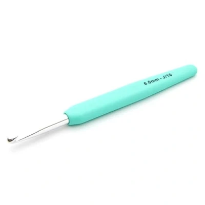 Image de Waves 2.0 Single Ended Crochet Hooks 6.0 mm J/10 (Minty Teal)