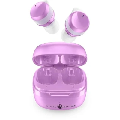 Image de Music Sound Flow Casque Bluetooth Intra auriculaire sans Fil Durée de Lecture 25 H Violet