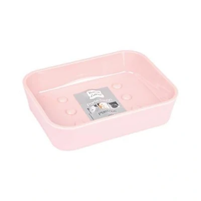 Image de douceur d&#039;intérieur, Porte Savon (11.9 x 8.9 2.3 cm) Vitamine Rose Poudre, Plastique Soft Touch