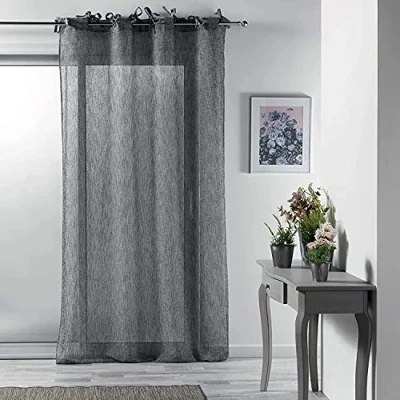 Image de Douceur d&#039;Intérieur Voilage, Anthracite, 140 x 240 CM
