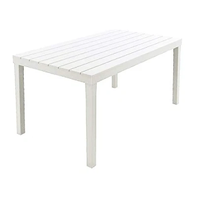 Image de Ipae Progarden S.P.A. Table Sumatra 01793, Couleur Blanc, 138 x 80 8 cm