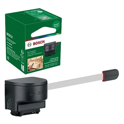 Image de Adaptateur mètre ruban pour télémètre laser Zamo de Bosch (accessoire 4e génération, mesure précise distances et d&#039;objets, dans boîte carton)
