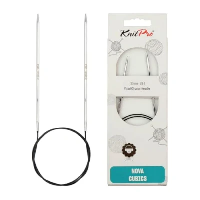 Image de KnitPro KP12195 Aiguille Fixe Circulaire Laiton Brillant 80 cm x 3,5 mm
