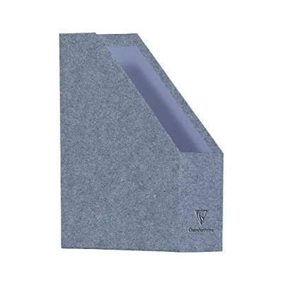Image de Clairefontaine 83521C Un Porte Revues en Carton recouvert de Papier Jeans 25x10x32,5 cm Collection Jeans&amp;Cocoa