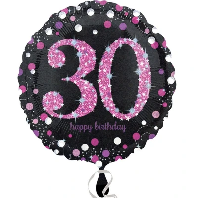 Image de Feuille de ballon mousseux 30 rose noir