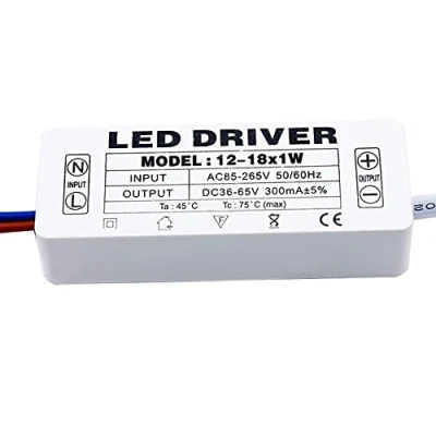 Image de YSSMAO Driver LED 300MA 1 3W 4 7W 8 12W 18 25W Adapter l&#039;unité d&#039;adaptation AC85 265V Flair Le CONDUCTEUR DE Transformers pour LEDs,18w
