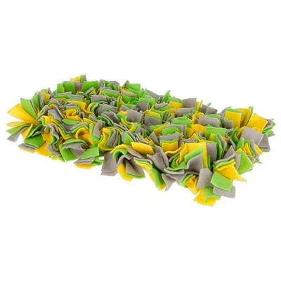 Image de Kerbl Tapis à renifler pour chien Jaune/Vert/Gris 50x30cm