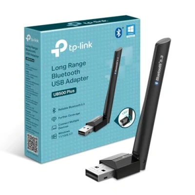 Image de TP Link UB500 Plus Adaptateur Bluetooth USB, 5.3, Multi Directional Antenne, Compatible avec Windows 11/10/8.1/7