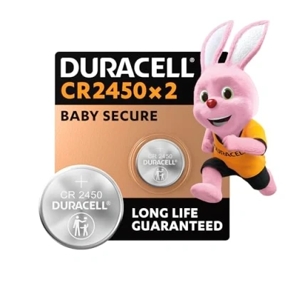 Image de Duracell Piles Boutons Au Lithium Spéciales 2450 3 v, Lot De 2 (Dl2450/Cr2450), Conçues pour Une Utilisation dans Les Porte Clés, Balances Et Dispositifs Portables Médicaux 5000394152137