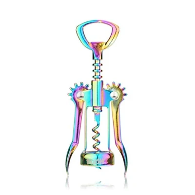 Image de Blush Tire bouchon ailé Décapsuleur irisé Accessoire cadeau pour vin Mirage 1 pièce