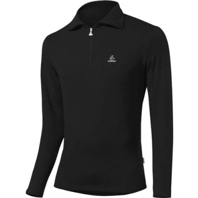 Image de Löffler HR. Transtex Basic CF Pull à col roulé zippé pour Homme Size:52 (L) Noir