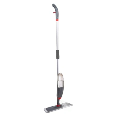 Image de Dirt Devil Balai Serpillère Spray à 360 avec Chiffon Bouteille Rechargeable 640ML pour Usage Humide et Sec Plastique Gris