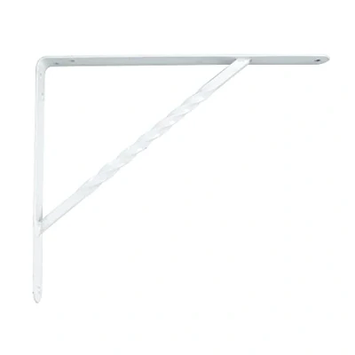 Image de Amig Équerre d&#039;étagère murale Console pour étagère Support en Acier Coleur: Blanc Dimensions: 200 x 150 Poids max.: 225 kg