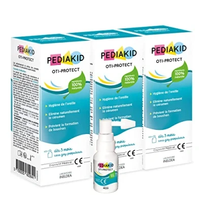 Image de PEDIAKID Oti Protect Spray Auriculaire Hygiène de l&#039;Oreille Dès 3 Mois Aide à Éliminer l&#039;Excès Cérumen Prévient la Formation Bouchons Ingrédients 100% Naturels Lot