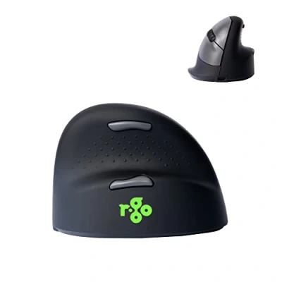 Image de R Go Tools HE Mouse Souris Ergonomique Break avec logiciel de pause, droiter, grand (longueur la main &gt; 185 mm), bluetooth, noir Neuf