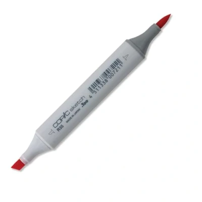 Image de COPIC Sketch R35, Coral, Twin Marker avec Une Pointe de Largeur Moyenne et Brush