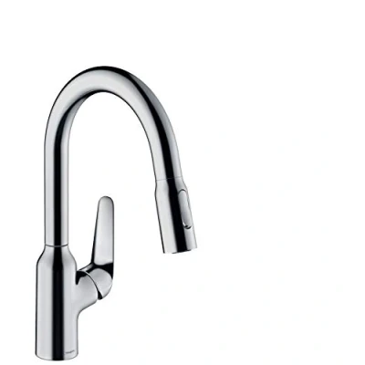 Image de hansgrohe Focus M42 Mitigeur de cuisine 180, avec douchette extractible 2 jets, sBox, chromé, 71821000