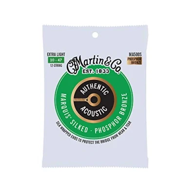 Image de MARTIN Cordes Authentic Silked, 12c, Extra Light, 92/8