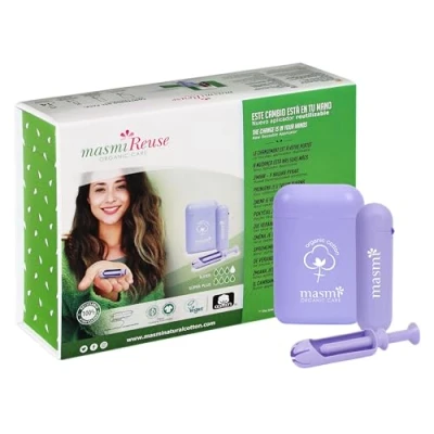 Image de tampons bio avec applicateur à utiliser pour Super &amp; Plus Masmi