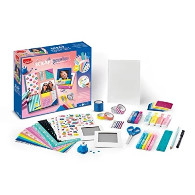 Image de Maped Creativ Scrapbooking Kit Complet d&#039;Activités, avec + de 50 Accessoires et Matériel Maped, dont 1 Carnet 2 cadres Photo Polaroïd à Décorer A Partir 7 Ans