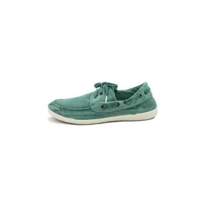 Image de Natural World OLD Elbrus Chaussures bateau albahaca, Homme, Taille: 43, Albahaca Coton
