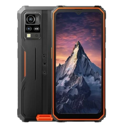Image de Blackview IP68 Téléphone Incassable BV4800 Pro, 12GB+128GB(Extension 1TB), 6,56&#039;&#039; HD+ 120Hz, 16MP+8MP+5MP, 3 Emplacements pour Cartes, Android 14 Smartphone Étanche Robuste Double SIM, NFC Orange