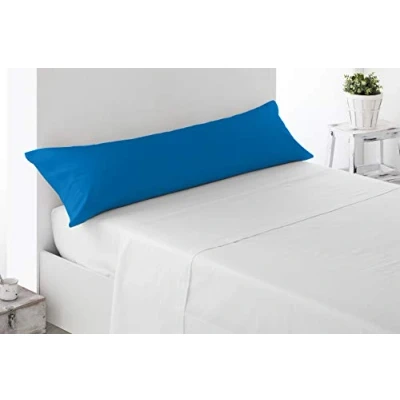 Image de Miracle Home Housse de coussin douce et confortable en coton 50 % polyester Bleu 135 cm