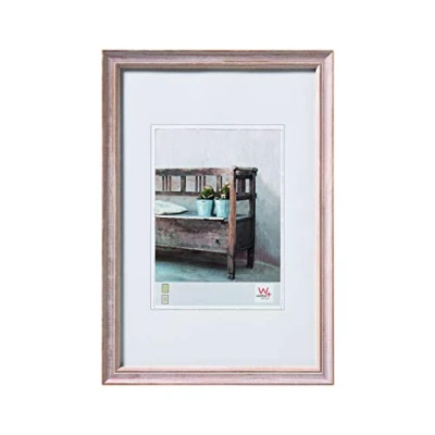 Image de Walther Design Cadre photo marron 18 x 24 cm Banc en bois ND824P